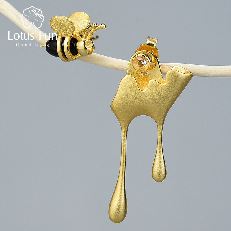 boucles-d-oreilles-fantaisie-motifs-humoristiques-bijou-en-argent-sterling-925-fait-main-pendentifs-abeille-et-1