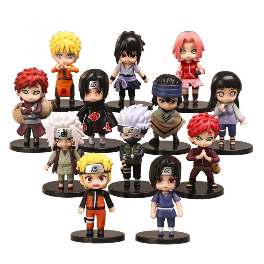 Figurines de Naruto Shippuden en PVC, Personnages Hinata, Sasuke, Itachi, Kakashi et Gaara