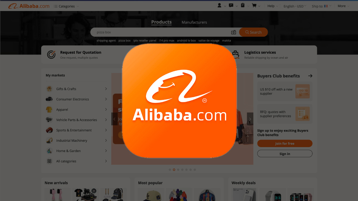 commander sur Alibaba en tant que particulier