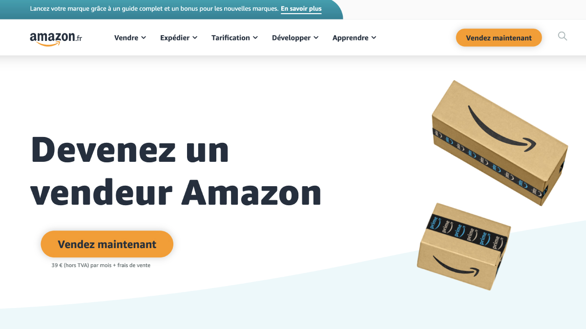 Création d'un Compte Amazon Seller